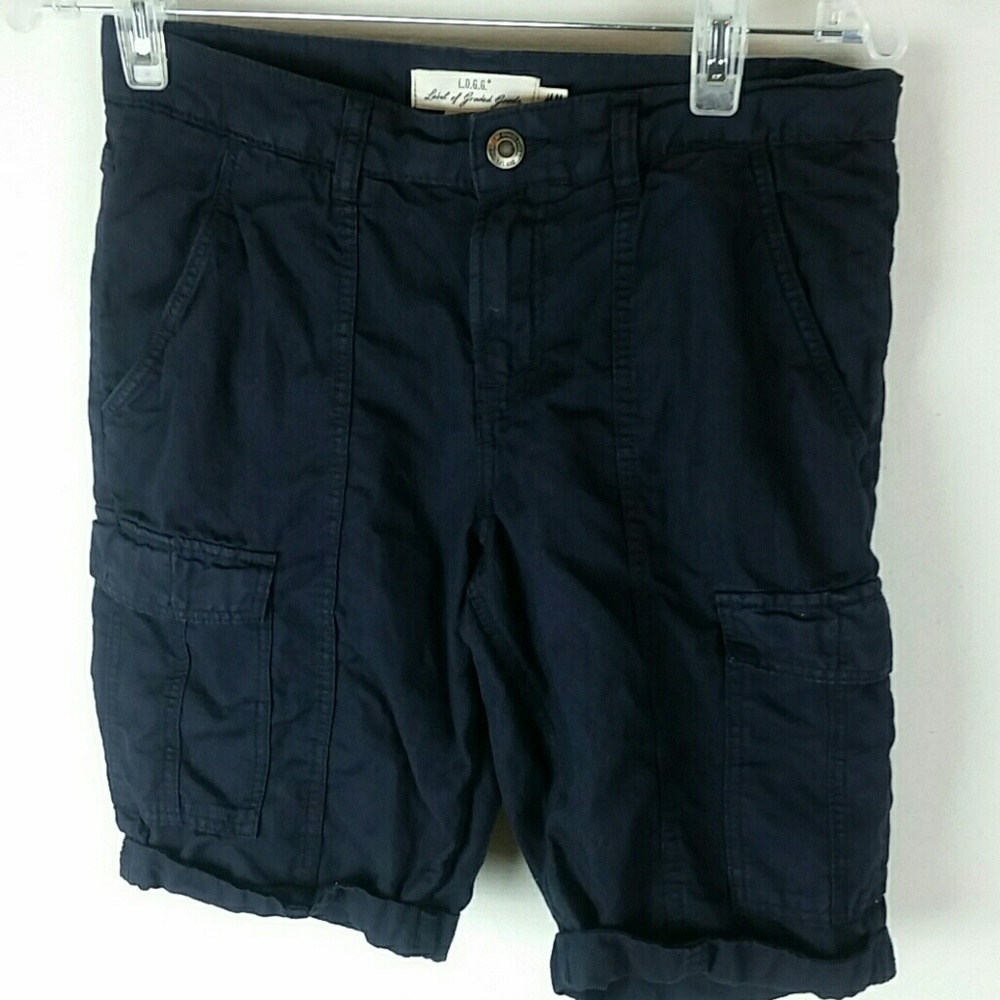 LOGG l Navy Cargo Shorts H&M B2
